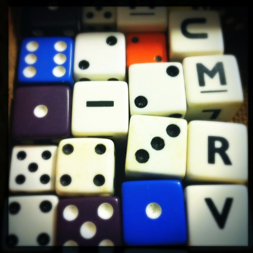 Dice of All Sorts at What Cheer in Providence (Photo by Kim O'Brien)