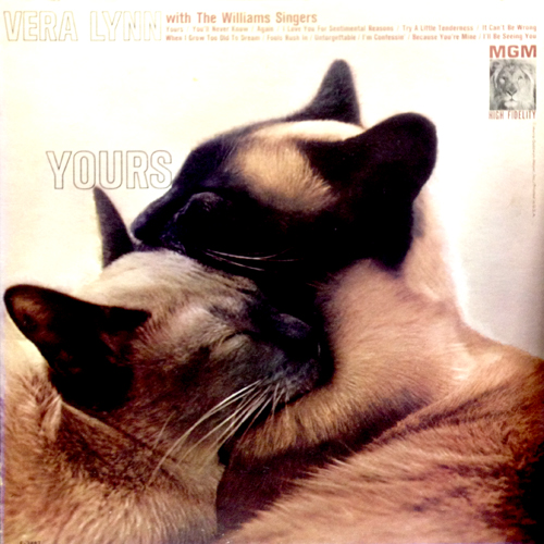 Vera Lynn Yours Siamese Cat Album Cover
