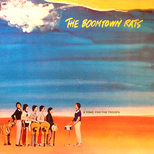 Boomtown Rats A Tonic For The Troops LP Album Cover with Tiger Cat Artwork