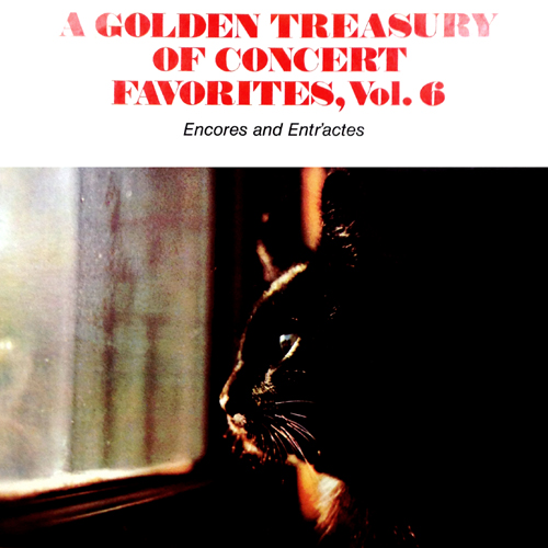 Golden Treasury Of Concert Favorites, Vol. 6 Vinyl LP Record Album Cover with Cat Artwork