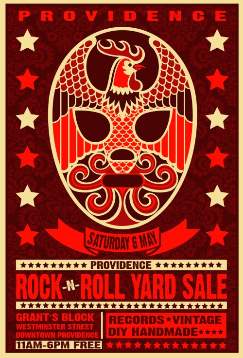 2017 TACO FEST PROVIDENCE ROCK + ROLL YARD SALE POSTER