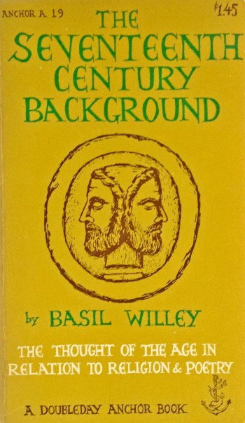 basil willey the seventeenth century background doubleday anchor A 19 paperback with edward gorey cover art typography