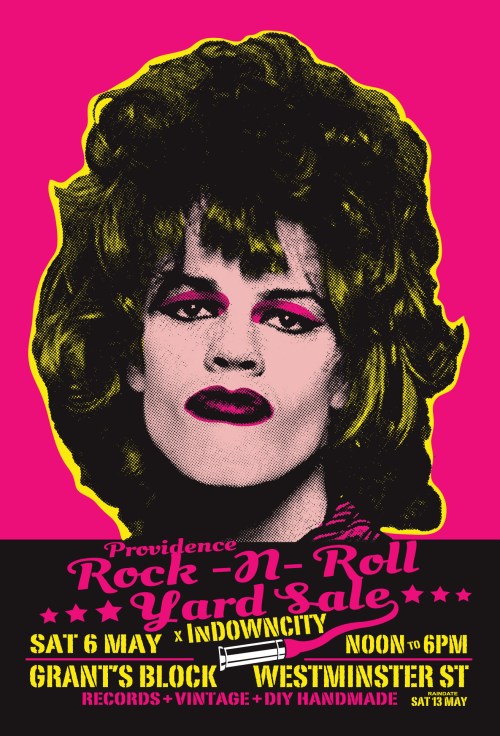 providence rock and roll yard sale x indowncity saturday 6 may 2023 records vintage DIY handmade